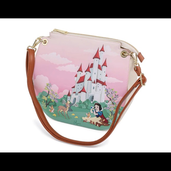 Loungefly Snow White Castle Crossbody Bag NWT - Picture 3 of 5